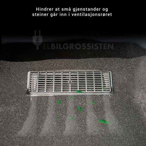 TSLA Ventilasjonsdeksel - Air Vent Cover - Tesla Model Y - Front - Elbilgrossisten